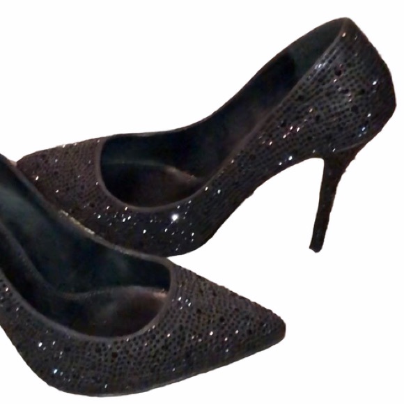 Steve Madden Shoes | Steve Madden Black Rhinestone Pumps | Poshmark